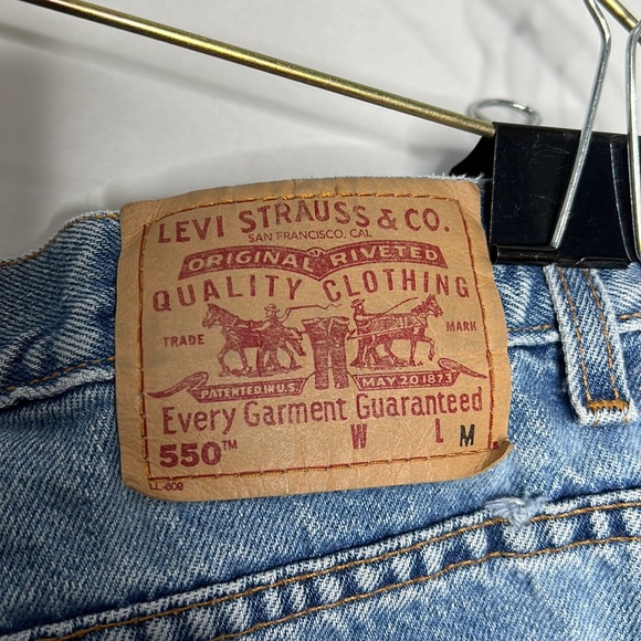 Levi 550 denim shorts size 18 - Picture 3 of 5